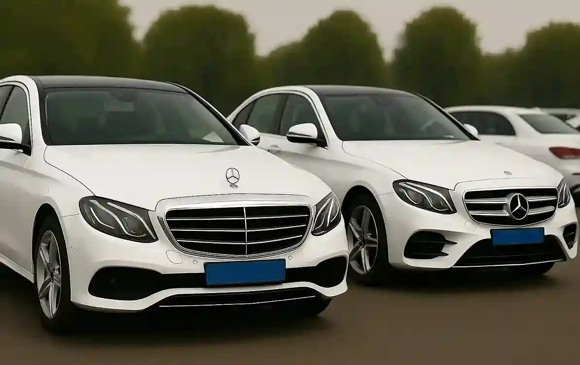 De witte Mercedessen van Taxi Modderkolk