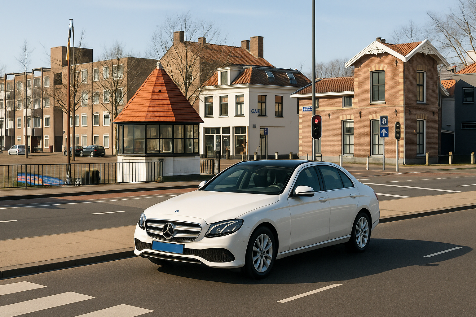 Kanaal Noord in Apeldoorn met Taxi Modderkolk